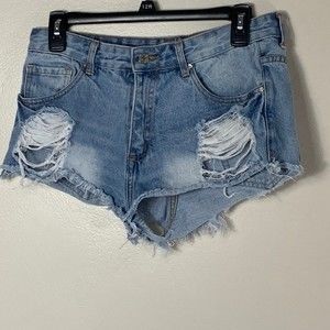 Forever 21 Distressed Jean Shorts Size 29